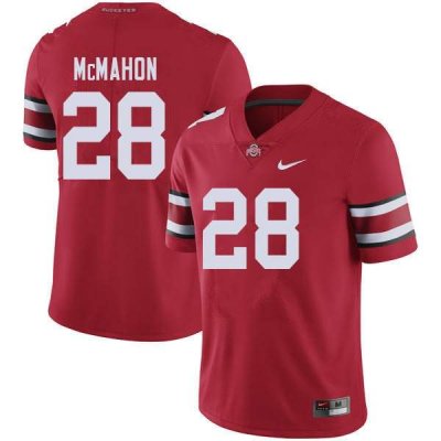 NCAA Ohio State Buckeyes Men's #28 Amari McMahon Red Nike Football College Jersey MTJ7145OP